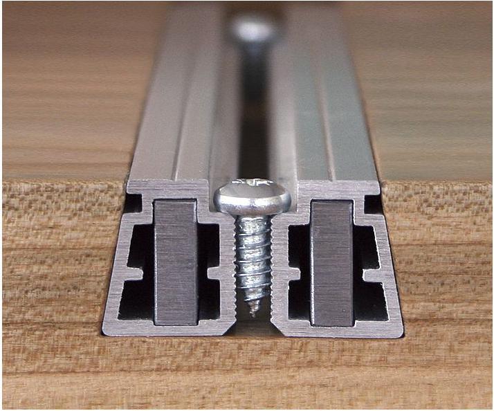 Actual product image Meyer Burr strip, length 1070 mm, aluminium/steel