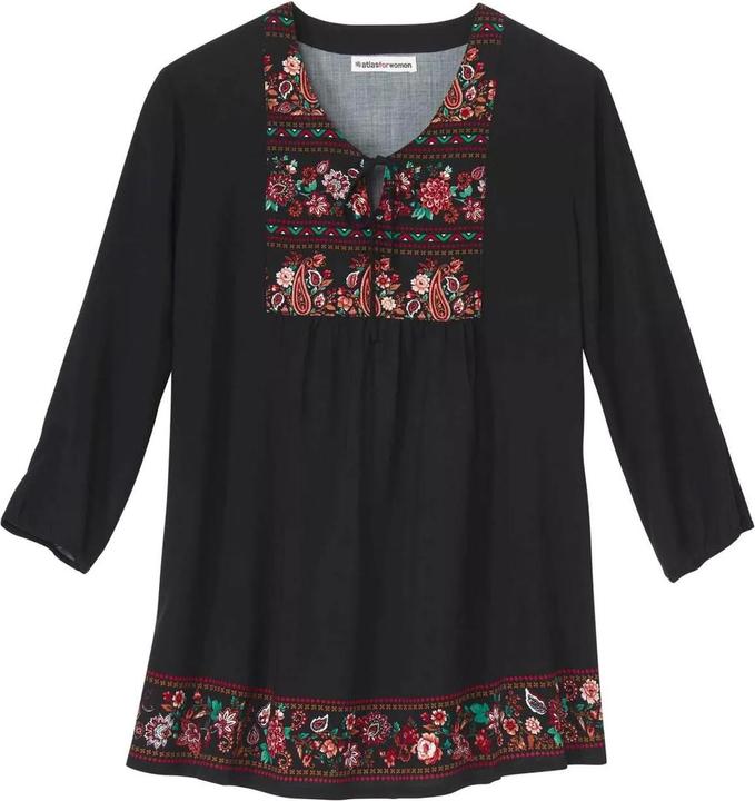 Produktbild Atlas For Women Modische Bluse im FolkLook (L)