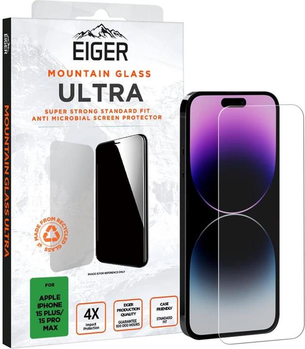 Eiger Mountain Glass Ultra (1 Pezzo/i, Apple iPhone 15 Plus, Apple iPhone 15 Pro Max)