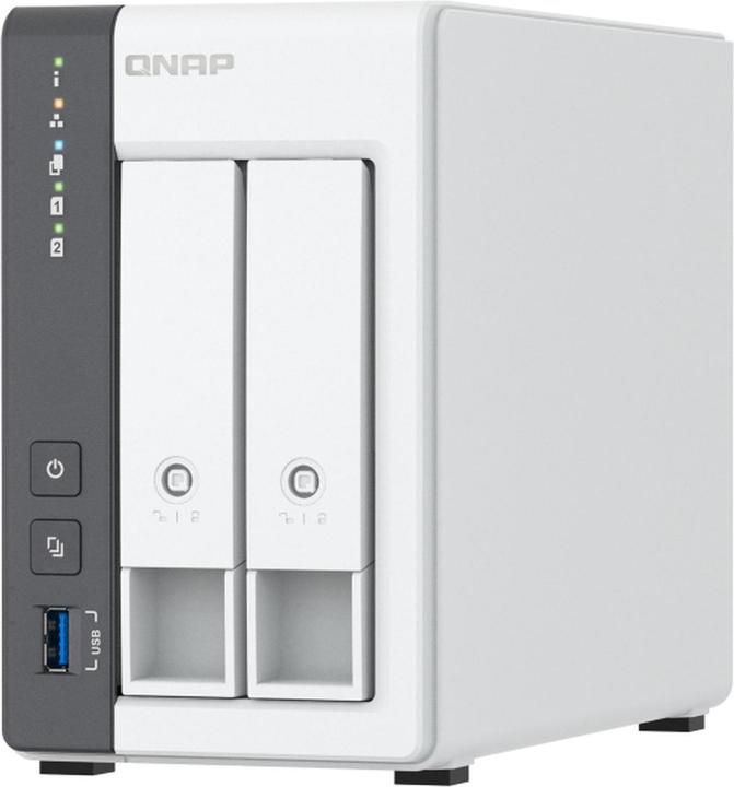 Productafbeelding QNAP 2-bay ARM 4C 2,0 GHz 2 x SATA 6Gb/s 3,5 (0 TB)