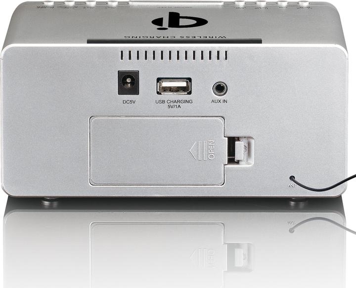 Immagine prodotto Lenco CR-550, Radio sveglia, FM, Argento