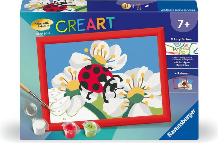 Produktbild Ravensburger CreArt - Malen nach Zahlen 23990 - Marienkäfer - ab 7 Jahren