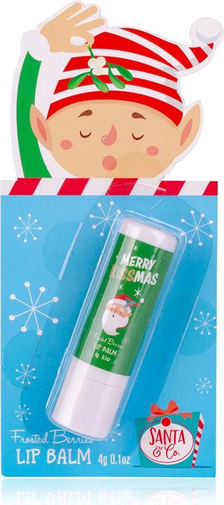 Produktbild Accentra Lippenbalsam SANTA & CO in Geschenkverpackung, 4g, Duft: Frosted Berries, Farbe: blau/rot/grün, VE 1 (Fluid)