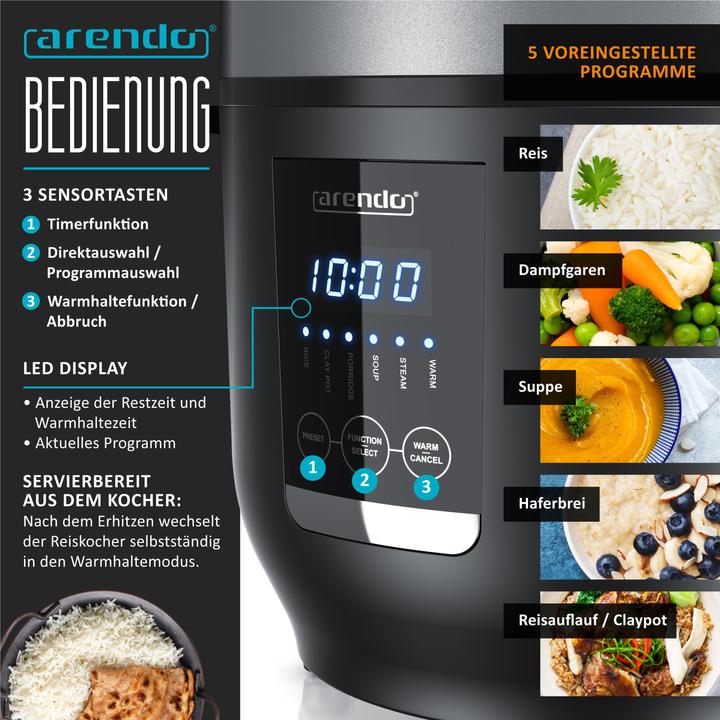 Actual product image Arendo Rice cooker