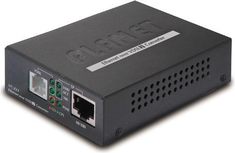Productafbeelding Planet 1-Port 10/100/1000T 802.3at PoE+ Ethernet naar VDSL2 Converter Breedbandcommunicatie (Omvormer)