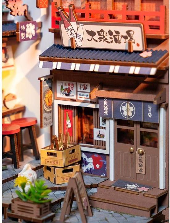 Image du produit Robotime Bausatz Sakura's Weinstrasse, Modell Art: Book Nook