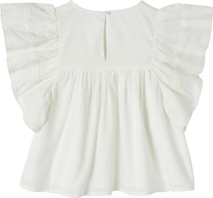 Actual product image Vertbaudet Embroidered girls' flounce blouse (98)
