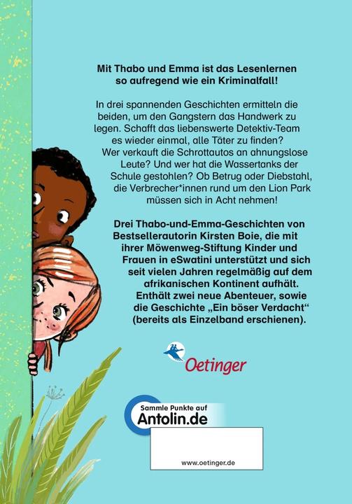 Image du produit Thabo und Emma. 3 Abenteuer in einem Band (Allemand, Kirsten Boie, Maja Bohn, 2023)