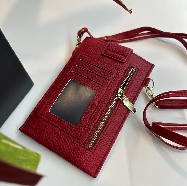 Produktbild PhoneLook Elegantes umhänge Etui universel für Smartphone bis 6.7 Zoll aus mit Brieftasche (Apple iPhone 15)