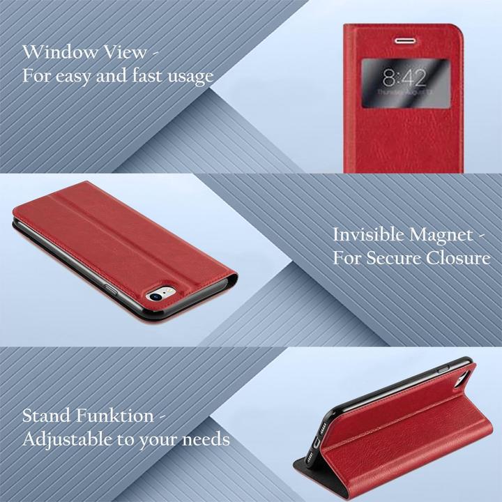 Actual product image Cadorabo Book with View double window cover (Apple iPhone 7, Apple iPhone SE (2nd Gen))