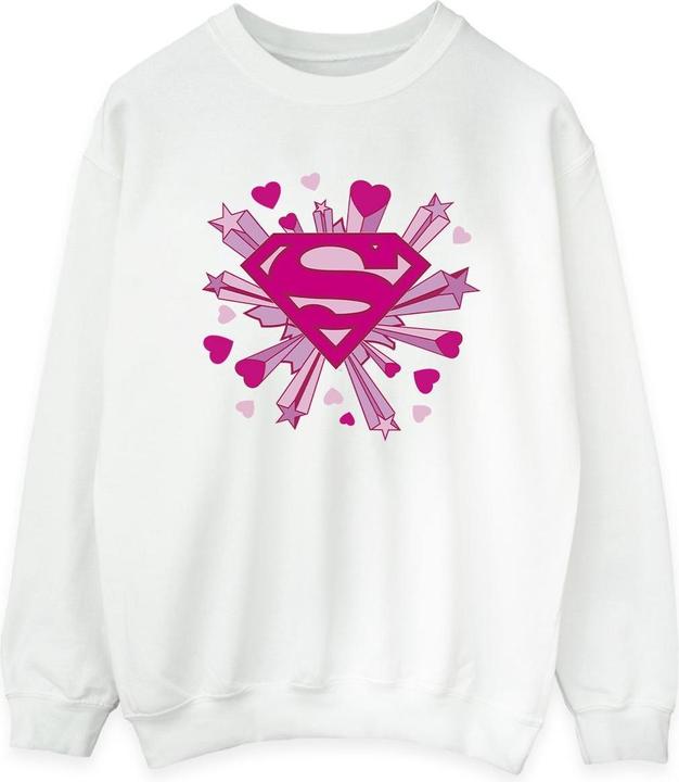 Immagine prodotto Superman Pink Hearts And Stars Logo Felpa Donna (XXL)