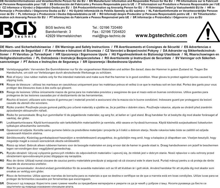 Image du produit BGS Marteau de protection (5320 g)