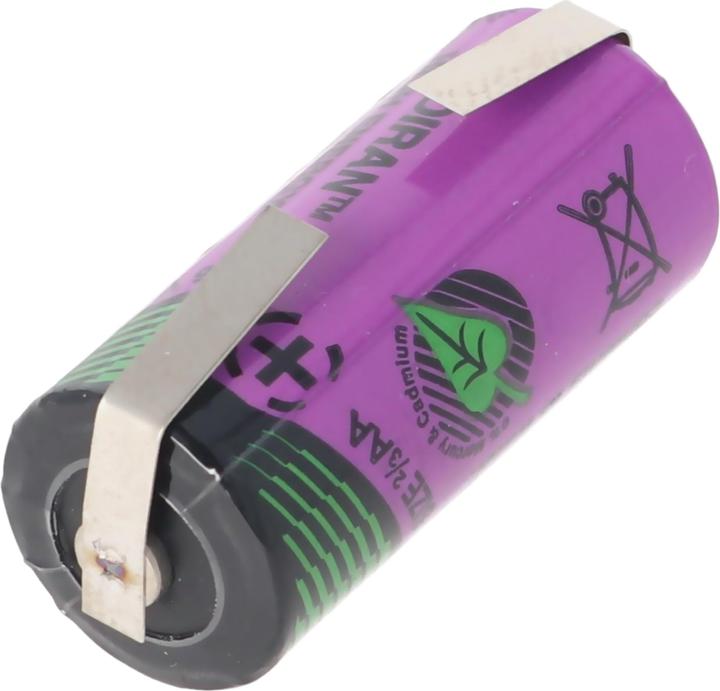 Actual product image Tadiran Battery SL-561, 2/3 AA with solder tab U-shape (1 pcs., AA, 1100 mAh)