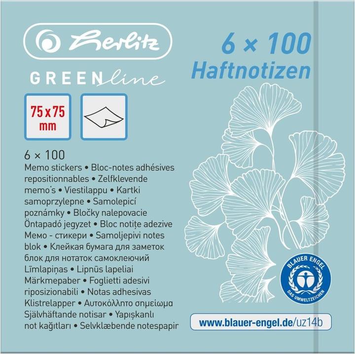 Image du produit Herlitz Bloc-notes à 600 feuilles, multicolore (75 x 75 x 75 cm)