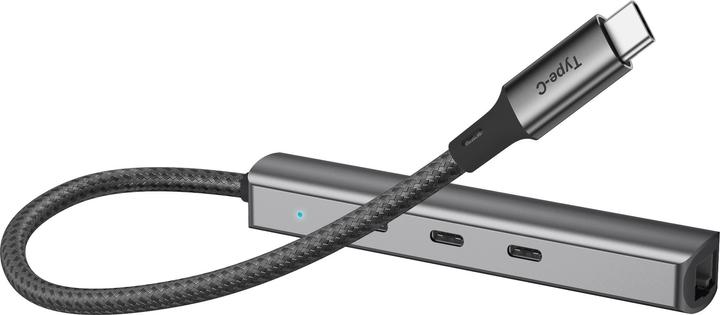 Bluecloud USB-C Hub with Gigabit Ethernet, 4 Ports (USB-C, 4 Ports)