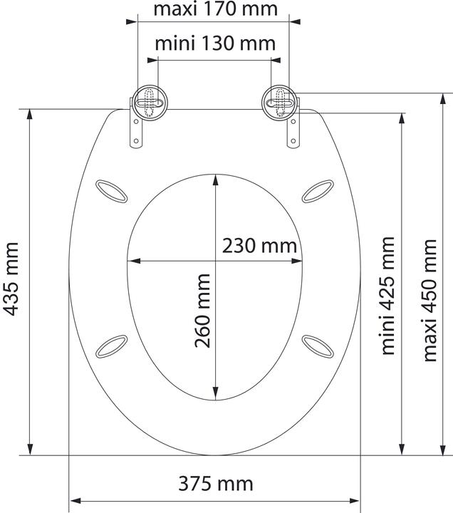 Produktbild Schütte MDF WC-Sitz SEA STONE