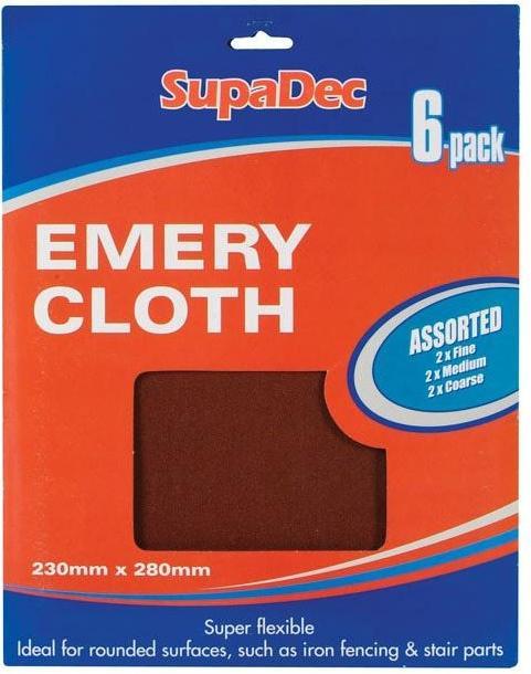 Actual product image Supa Dec Cleaning Wipes Emery 6Pack (6 pcs.)