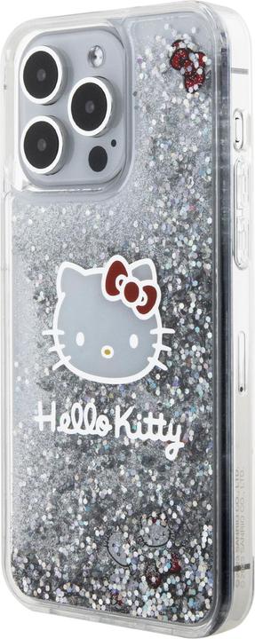 Produktbild Hello Kitty HKHCP15LLIKHET iPhone 15 Pro 6.1" srebrny/silver hardcase Liquid Glitter Charms Kitty He (Apple iPhone 15 Pro)
