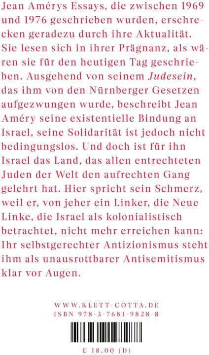 Immagine prodotto Der neue Antisemitismus (Tedesco, Jean Améry, 2024)