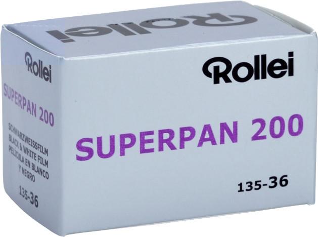 Actual product image Rollei films Superpan 200/36