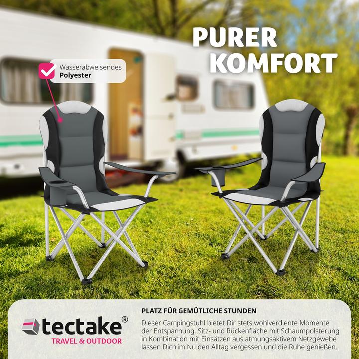Actual product image tectake Camping chair