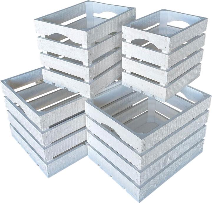Produktbild Natura Punto Holzkisten weiss, 4er Set
