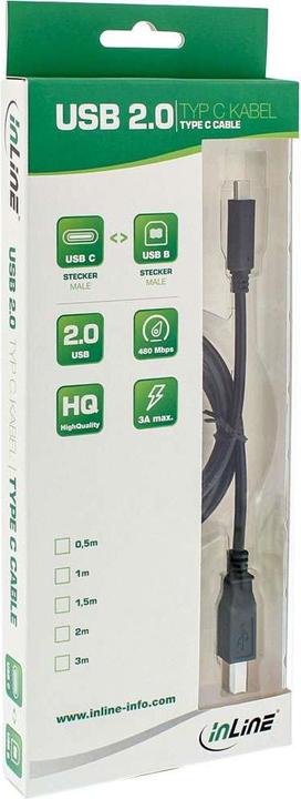 Actual product image InLine USB 2.0 cable (1.50 m, USB 2.0)