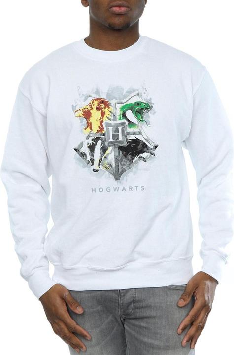 Actual product image Mens Hogwarts Painted Crest Sweatshirt (L)
