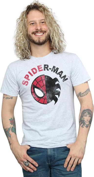 Actual product image Mens Spider-Man Classic Split T-Shirt (XXL)