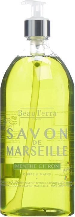 Actual product image BeauTerra Liquid soap Marseille Mint Lemon (Liquid soap, 1000 ml)