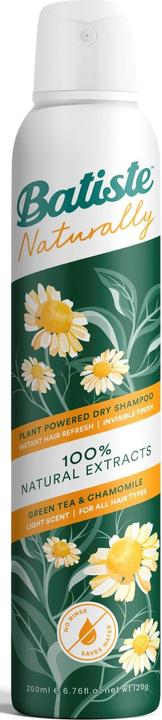 Actual product image Batiste Dry Shampoo Naturally Green Tea&Chamomille (200 ml, Dry shampoo)