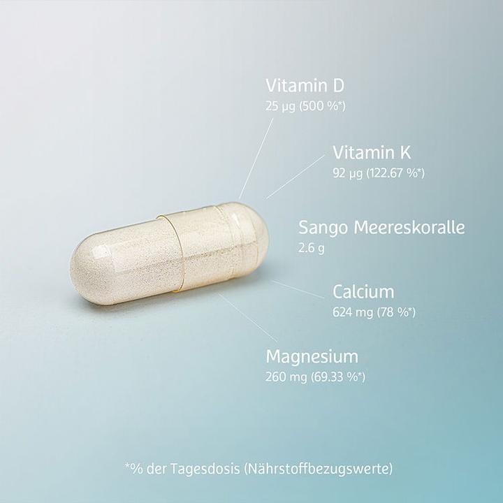 Produktbild Effective Nature Sango Meerekoralle Vitamin D3 K2 (120 Stück, Kapseln)