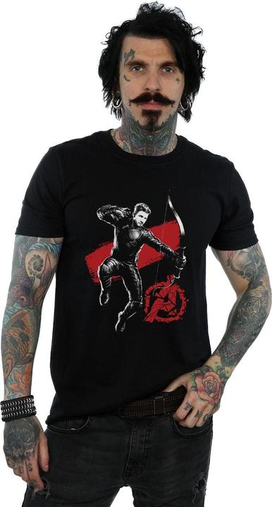 Actual product image Mens Avengers Endgame Mono Hawkeye T-Shirt (XXL)
