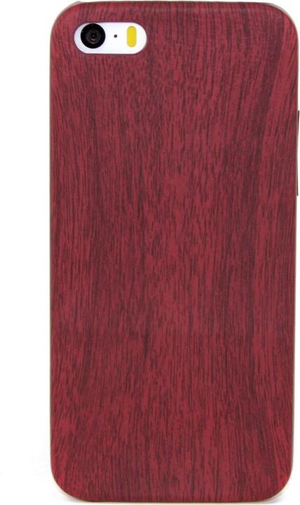 Actual product image König Design Apple iPhone 6 Plus / 6s Plus TPU Mobile Sleeve Wood Optics Protection Case Mahogany (Apple iPhone 6 Plus)