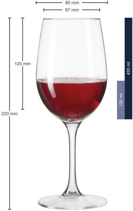 Immagine prodotto Leonardo Ciao (43 cl, 6 Occhiali, Bicchieri da vino rosso)