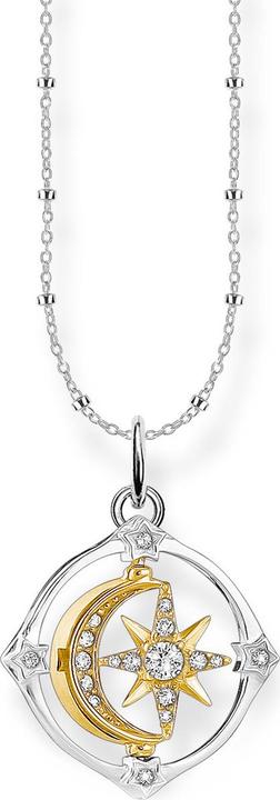 Image du produit Thomas Sabo Collier Lune & Étoile mobile (Argent 925, 38 cm)