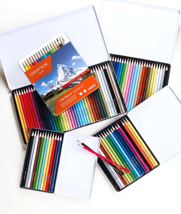 Image du produit Caran d'Ache Prismalo Aquarelle Metallschachtel (Multicolore, 18 x)