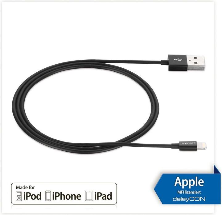Immagine prodotto deleyCON Fulmine su USB (0.15 m, USB 2.0)