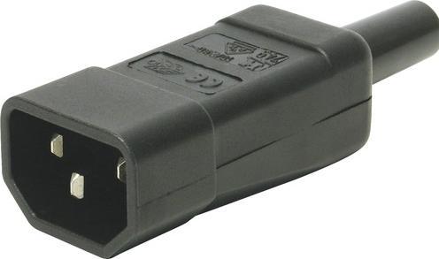 Actual product image Kaiser 749/sw IEC connector 749 Plug, straight Total number of poles: 2 + P