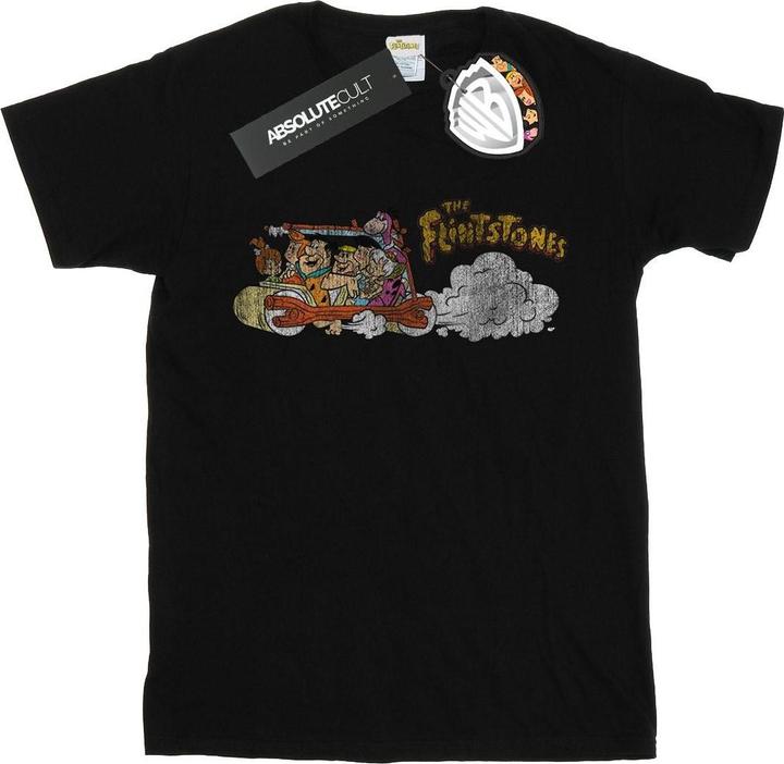 The Flintstones Family Car Distressed TShirt (S)
