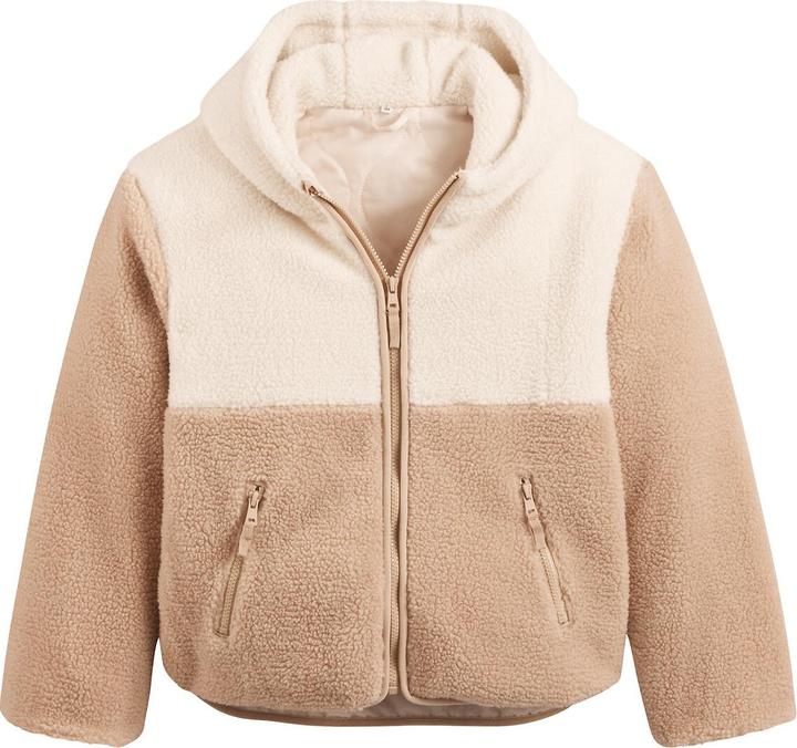 La Redoute Collections Teddyfleece-Jacke mit Kapuze