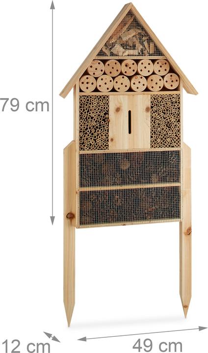 Immagine prodotto Relaxdays Albergo per insetti (Coccinelle, Merletti, Ape, Api, Farfalle)