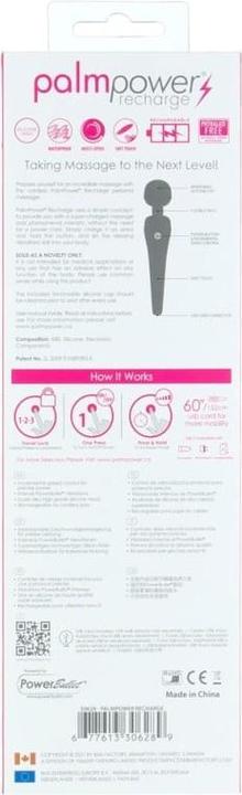 Valeurs nutritives et ingrédients Palmpower Personal Massager Wand Vibrator