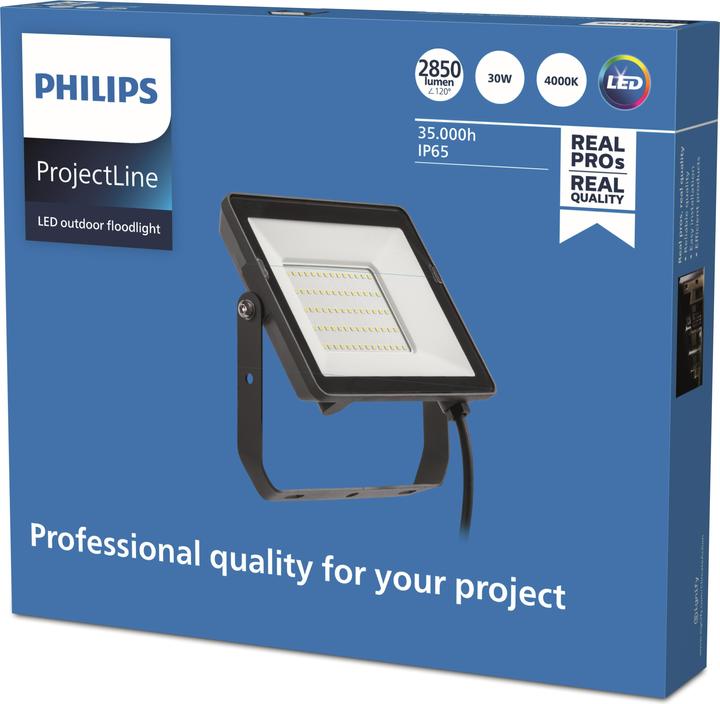 Actual product image Philips ProjectLine 8719514954526 LED Floodlight 30 W Natural White (2850 lm, IP65)