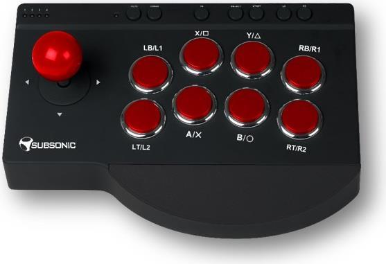 Subsonic Arcade Fighting Stick (Xbox Series X, Xbox One S, Xbox Series S, PC, PS3, PS4, Xbox One X)
