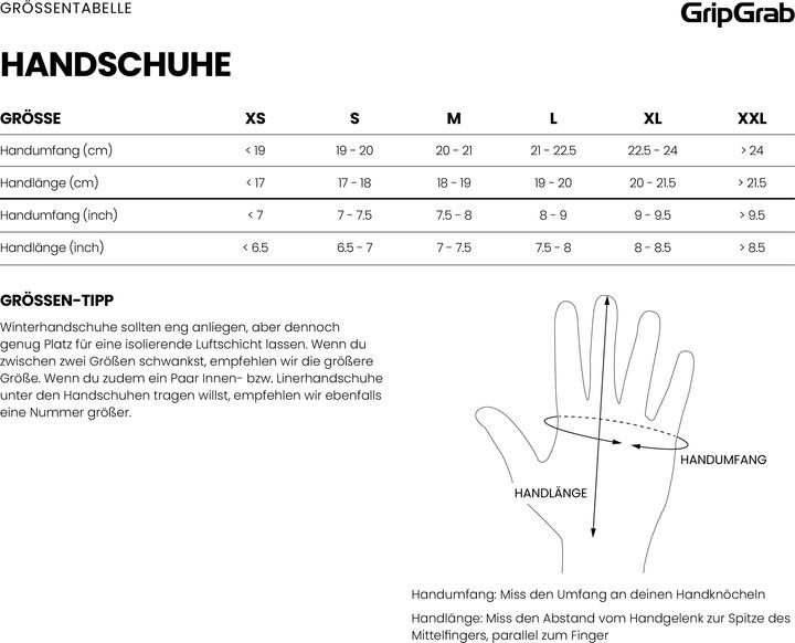 Nutritional values and ingredients GripGrab Ride II Windproof Spring-Autumn Gloves (8)