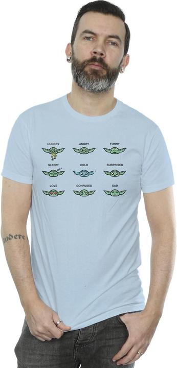 Actual product image Star Wars Mens Mandalorian Grogu Mood T-Shirt (M)