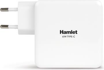 Actual product image Hamlet 61W Type-C Charger universal notebook power supply white (61 W)