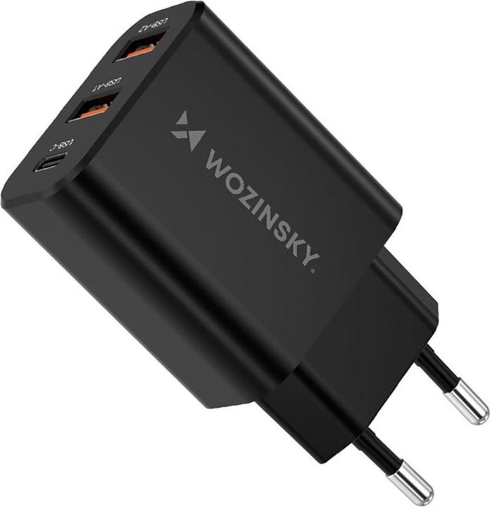 Wozinsky Åadowarka sieciowa CWCUCB 30W USB-C / 2 x USB-A - czarny (30 W)