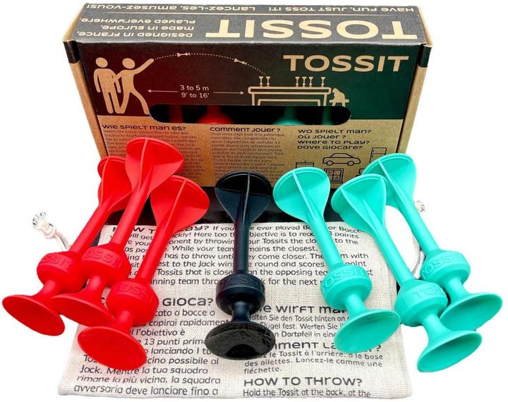 Produktbild Tossit Saugnapf-Darts - Set für 2 Spieler - Rot-Cyan (Französisch, Deutsch)
